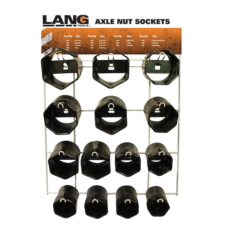A & E Hand Tools Axle Nut Display 14 Pc 1290